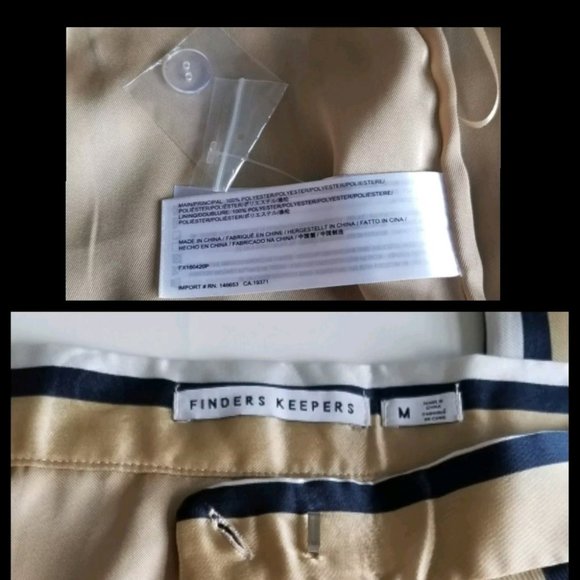 Finders Keepers "Either Way" high Waisted Stripe Trousers Pants - Picture 8 of 8